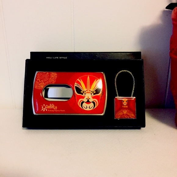 Holi Life Peking Opera Mask Card Holder & Key Ring - Picture 2 of 10